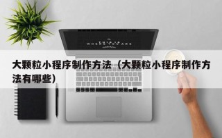简阳大颗粒小程序制作方法（大颗粒小程序制作方法有哪些）
