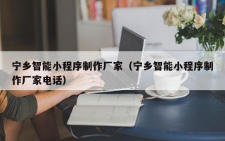 简阳宁乡智能小程序制作厂家（宁乡智能小程序制作厂家电话）